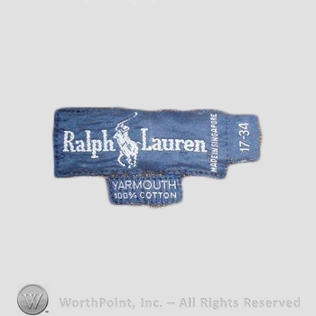 Clothing label : Ralph Lauren.