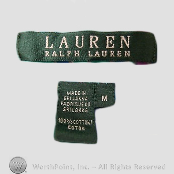 Clothing label : Ralph Lauren.