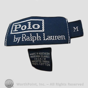 Clothing label : Ralph Lauren.