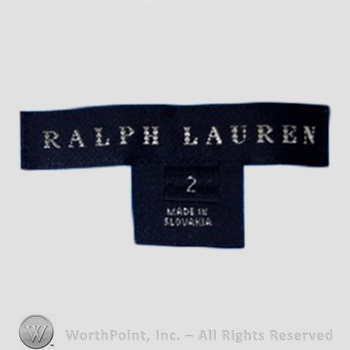 Clothing label : Ralph Lauren.