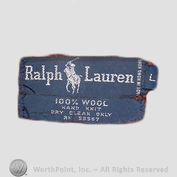 Clothing label : Ralph Lauren.