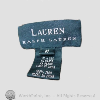 Clothing label : Ralph Lauren.