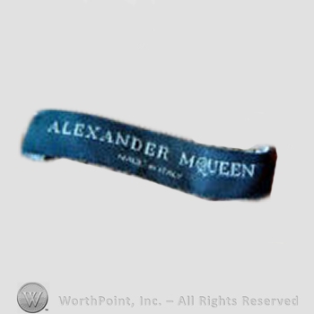 Clothing label : Alexander McQueen.
