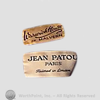 Clothing label : Jean Patou.