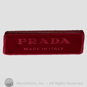 Clothing label : Prada.