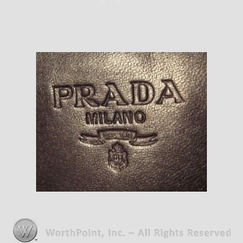 Clothing label : Prada.