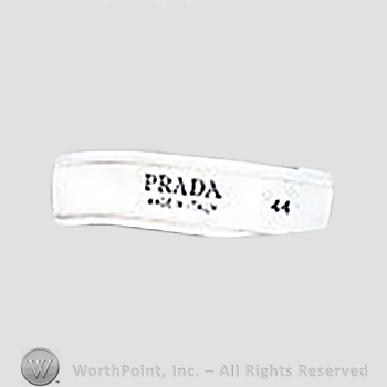 Clothing label : Prada.