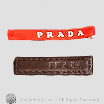 Clothing label : Prada.