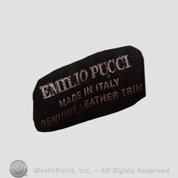 Clothing label : Emilio Pucci.