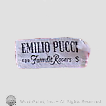 Clothing label : Emilio Pucci.