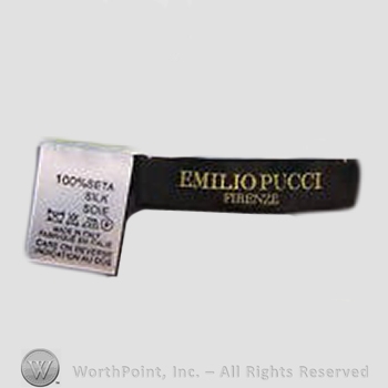 Clothing label : Emilio Pucci.