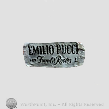 Clothing label : Emilio Pucci.