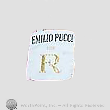 Clothing label : Emilio Pucci.