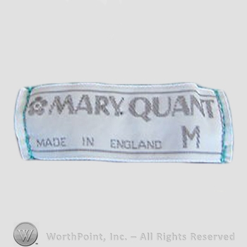 Clothing label : Mary Quant.