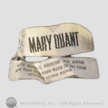 Clothing label : Mary Quant.