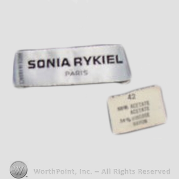 Clothing label : Sonia Rykiel.