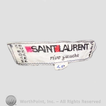 Clothing label : Yves Saint Laurent.
