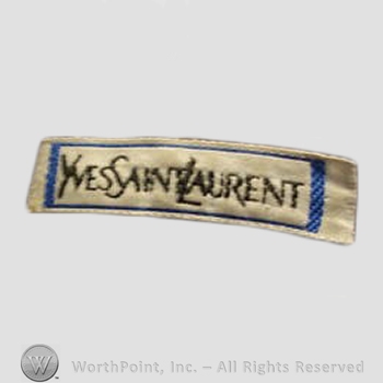 Clothing label : Yves Saint Laurent.