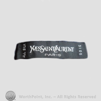 Clothing label : Yves Saint Laurent.