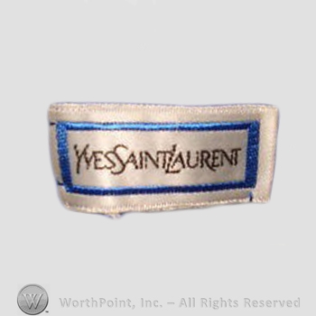 Clothing label : Yves Saint Laurent.