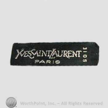 Clothing label : Yves Saint Laurent.