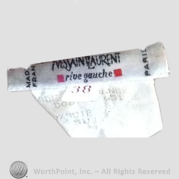 Clothing label : Yves Saint Laurent.