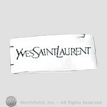 Clothing label : Yves Saint Laurent.