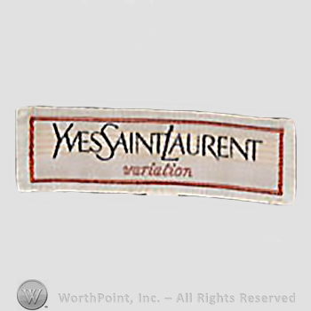 Clothing label : Yves Saint Laurent.