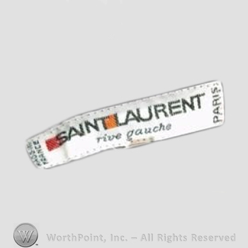 Clothing label : Yves Saint Laurent.