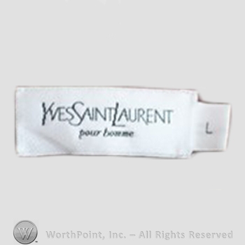 Clothing label : Yves Saint Laurent.