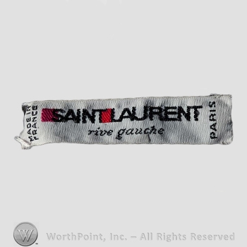 Clothing label : Yves Saint Laurent.