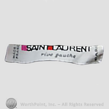 Clothing label : Yves Saint Laurent.