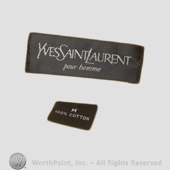 Clothing label : Yves Saint Laurent.
