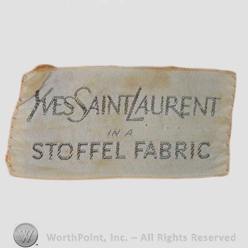 Clothing label : Yves Saint Laurent.