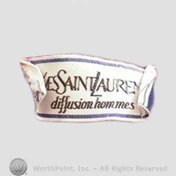 Clothing label : Yves Saint Laurent.