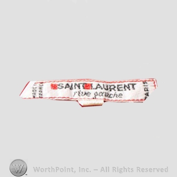 Clothing label : Yves Saint Laurent.