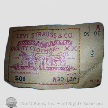 Clothing label : Levi Strauss.