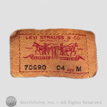 Clothing label : Levi Strauss.