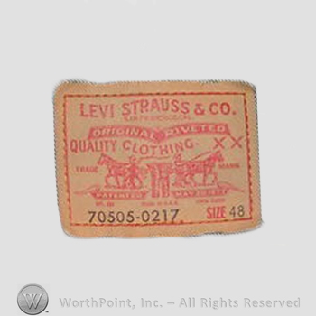 Clothing label : Levi Strauss.