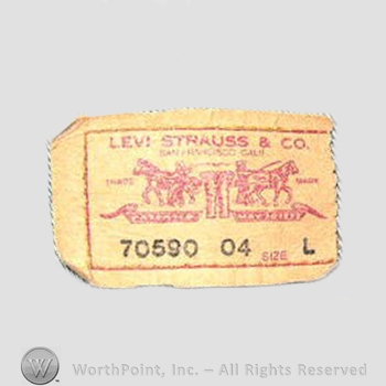 Clothing label : Levi Strauss.