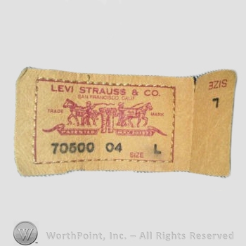 Clothing label : Levi Strauss.