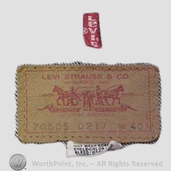 Clothing label : Levi Strauss.