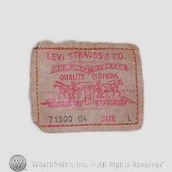 Clothing label : Levi Strauss.