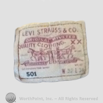 Clothing label : Levi Strauss.