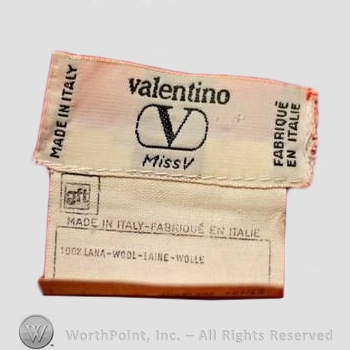 Clothing label : Valentino.