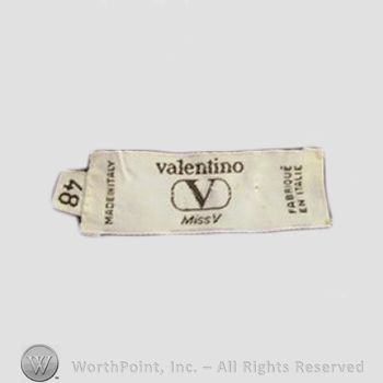 Clothing label : Valentino.