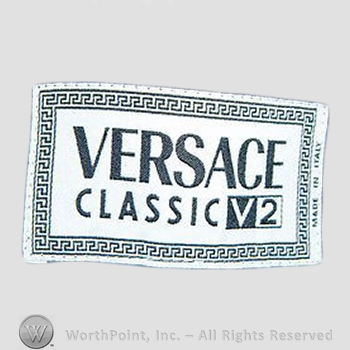 Clothing label : Versace.