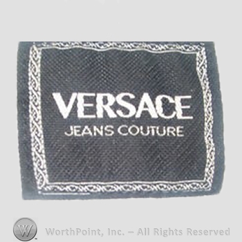 Clothing label : Versace.