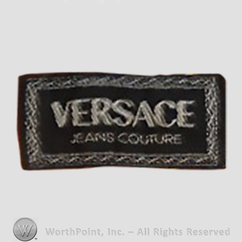 Clothing label : Versace.