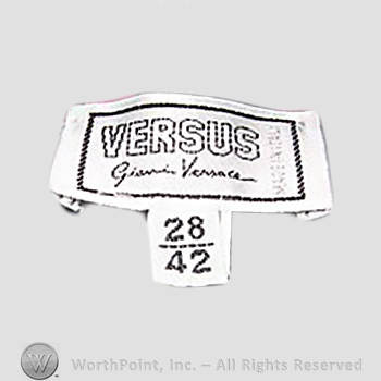 Clothing label : Versace.